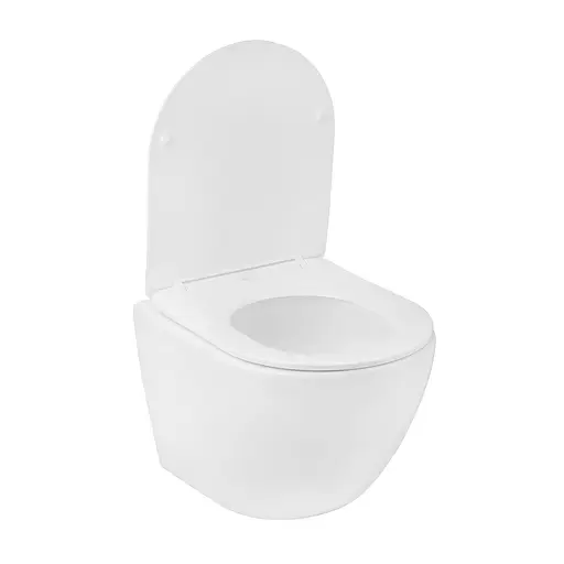 Комплект 4 в 1: Инсталляция Grohe Rapid SL 3 в 1 38772001 + Унитаз безободочный Kroner Harz WHI483632 TORNADO с сиденьем Slim Duroplast / Soft-close / Quick relase KH483632WHIT - фото 5