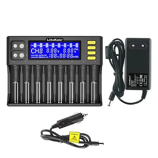 Зарядний пристрій для акумуляторів АА ААА 18650 — LiitoKala Lii-S8 - фото 4