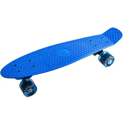 Скейт Пенни Борд A-Toys Penny Board Maraton со светящимися колёсами с декой 55 см синий