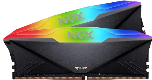 Оперативна пам'ять Apacer 16GB (2x8GB) DDR4 3200MHz NOX RGB Black (AH4U16G32C28YNBAA-2)