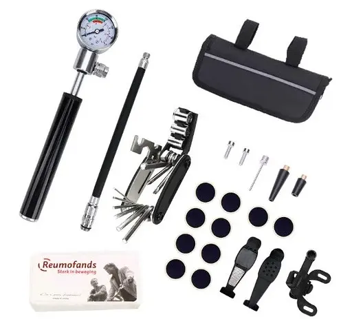 Набор инструментов Gocomma для ремонта велосипедов 16 в 1 Мини насос