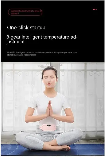 Менструальная грелка Misamo Массажер для живота Smart Warm Palace Belt Вибрационное массажное устройство для талии для судорог - фото 2