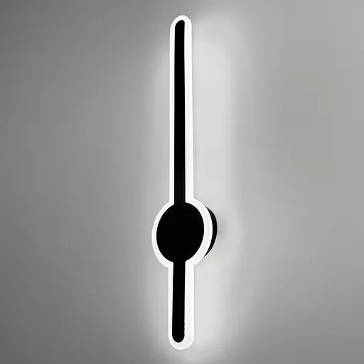 Видовжене світлодіодне чорне бра 60 см Арт. WJ 020/600 BK Line F - фото 4