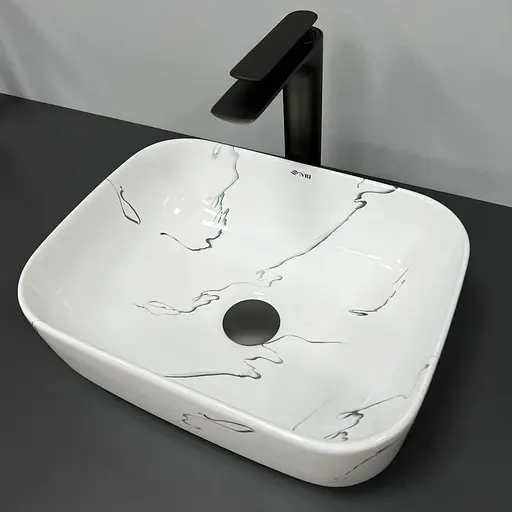 Умивальник VBI Asti S marmo накладний VBI-013002, Мармур - фото 1