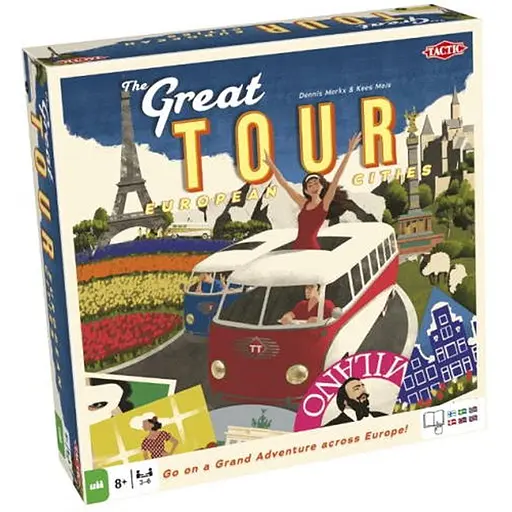 Настольная игра Tactic Отличное путешествие (The Great Tour: European Cities) (мульти) (55402) - фото 1