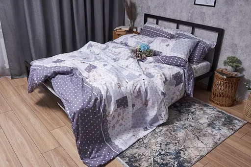 Комплект постельного белья Moon&Star Бязь Gold Люкс Tahiti евро 200х220 наволочки 2х40х60 - фото 4