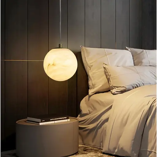 Підвісний світильник-куля з імітацією мармуру Ø 20 см Line F SGJ27-200 - фото 1