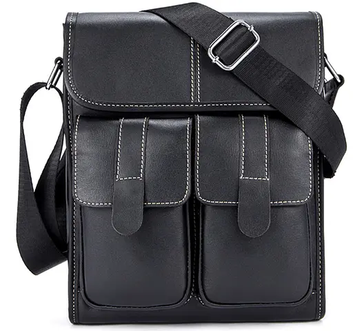 Сумка чоловіча вертикальна шкіряна Vintage 26,5х22,5х7 см sum0028936 - фото 1