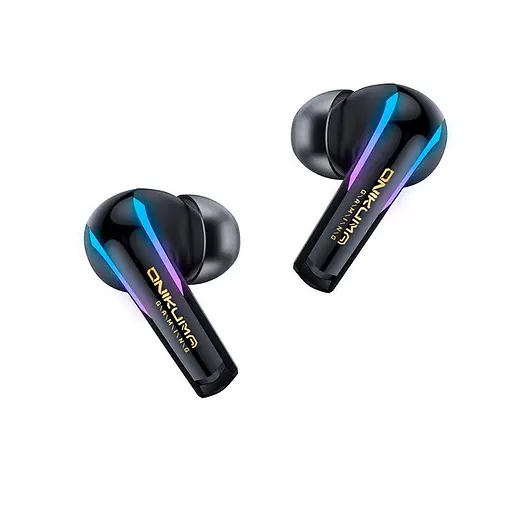Навушники Onikuma Wireless Gaming Earbuds with ENC Mic T27, IPX4, BT5.3, 2.4G, PS5, PC, 45mAh, 400mAh, 7h, black - фото 5