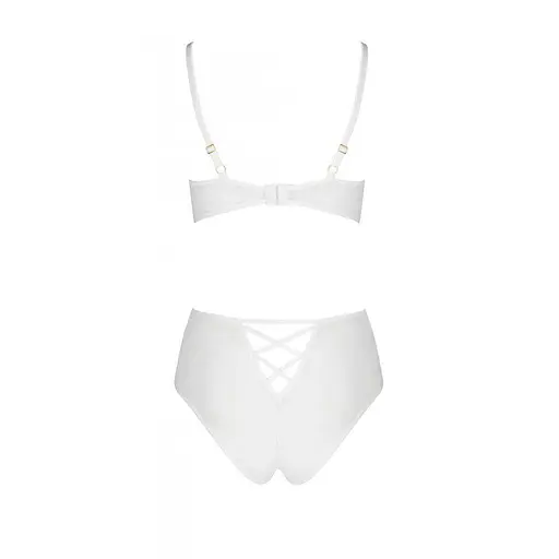 Еротичний комплект із малюнком Passion LOVELIA BIKINI white L/XL - фото 4