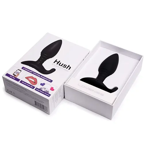 Анальна пробка Lovense Hush 12.1 см (чорний) - фото 7