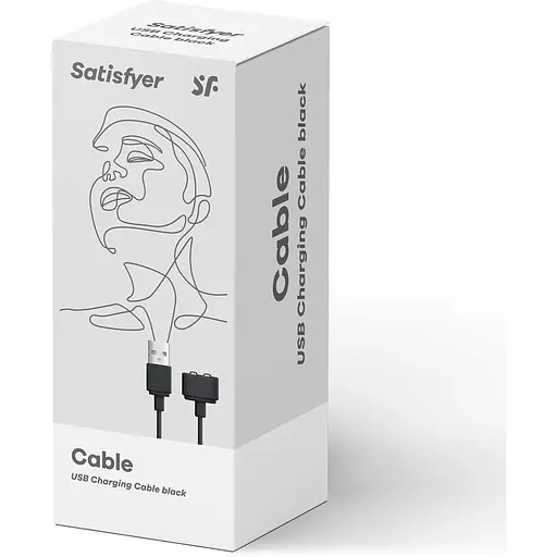 Зарядка (запасной кабель) для игрушек Satisfyer USB charging cable Black - фото 5