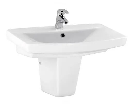 Умивальник меблевий Cersanit Carina 70 см з отвором Білий K31-007 30412 - фото 5