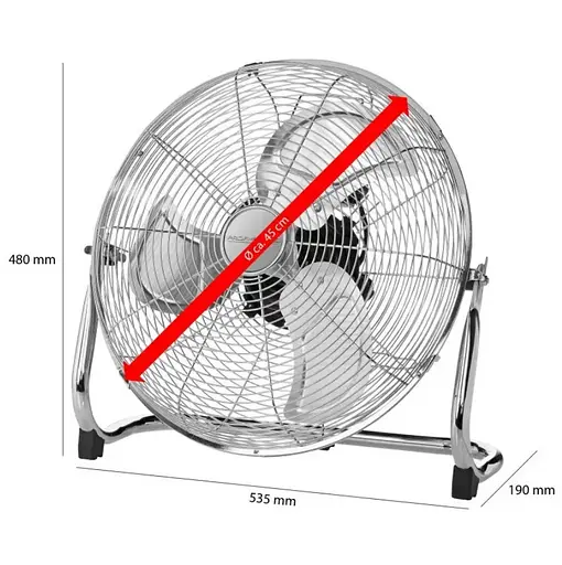 Вентилятор підлоговий PROFICARE PC-VL 3066 WM лопаті 45см - фото 4