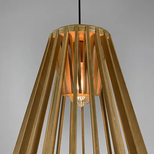 Деревʼяний підвісний світильник Line.F MJ 72/1 - фото 3