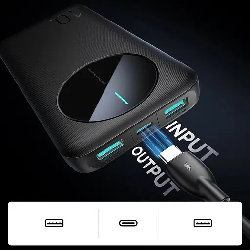 Павербанк Joyroom Black 10 000 mAh / 12 Вт (6956116713256) - фото 9