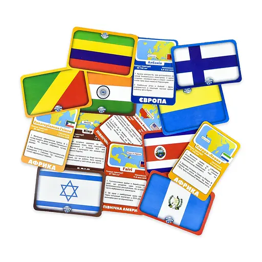 Настільна гра Strateg Прапори світу українською мовою (30445) - фото 2