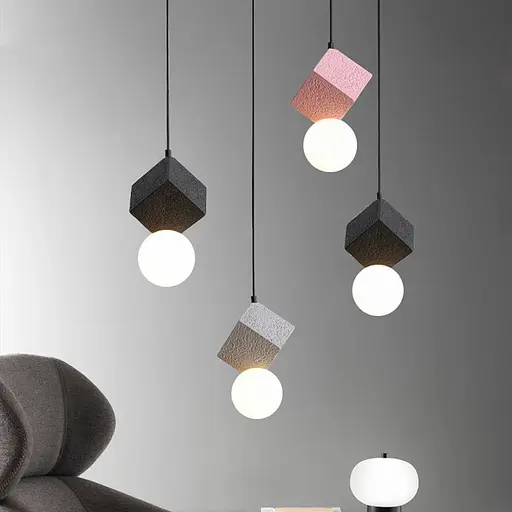 Підвіс Truzzo Quadro із чорним бетонним плафоном Line.F MJ 168/1 BK - фото 10