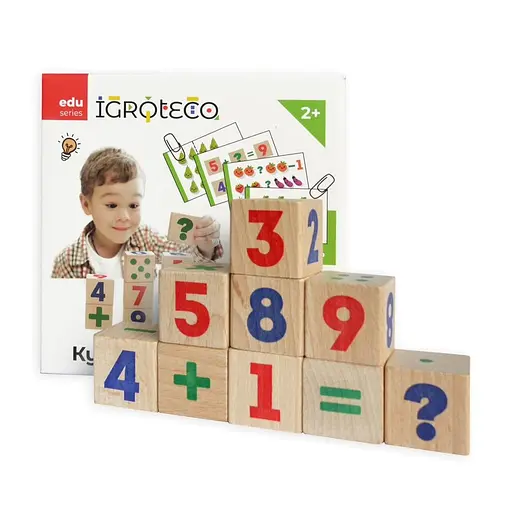 Розвиваючі кубики "Математика" 900736, 9 кубиків, 30 завдань - фото 6