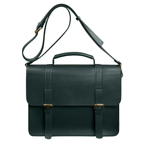 Кожаная сумка-портфель Porte зеленый - фото 9