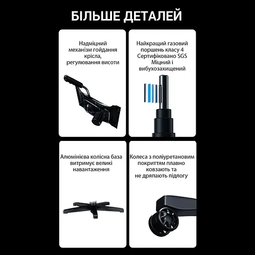 Игровое кресло Anda Seat Phantom 3 Pro Fabric Dark Gray Size L (AD18YC-06-GB-F) - фото 13