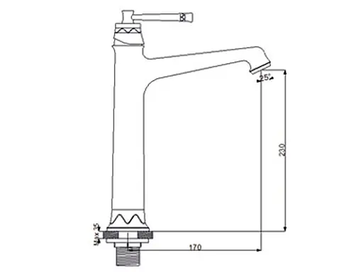 Змішувач для умивальника NEWARC Pera 961005 - фото 5