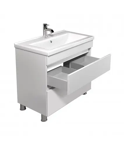 Тумба Мойдодир MoonShine 70 с умывальником Cosmo 70 напольная Белый - фото 2