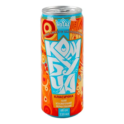 Напій Royal Fruit Комбуча Класична безалкогольний ферментовани 330 мл - фото 1