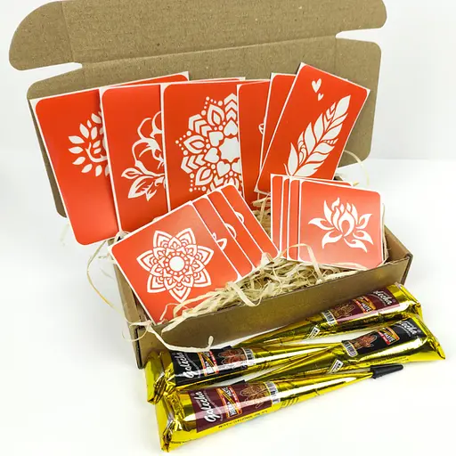 Набор хны с трафаретами для био-папа №4 henna-set-04 - фото 6