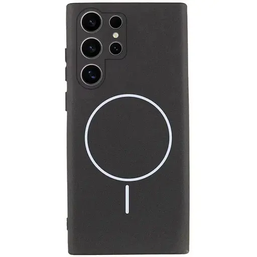 Чохол Lakshmi Silicone Cover Full Camera (AA) with MagFit для Samsung Galaxy S24 Ultra Чорний / Black