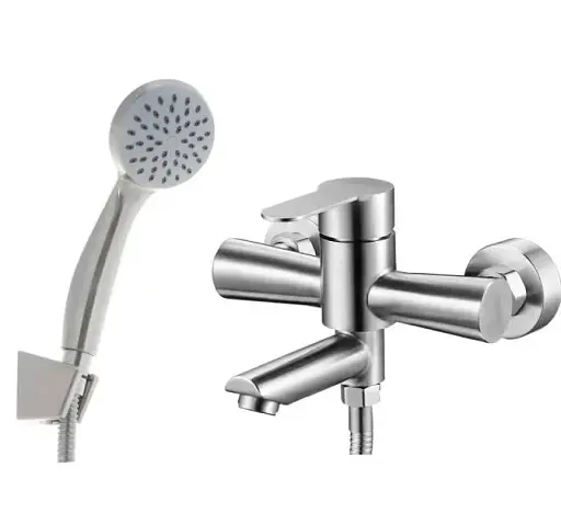 Смеситель для ванны Solone JAT3-A094 с душевым набором Нержавеющая сталь 30412 - фото 1