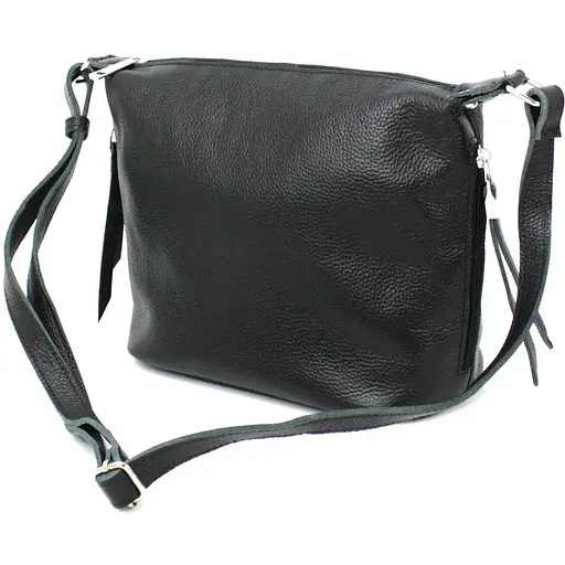 Кожаная сумка на плечо женская Borsacomoda 8х22х26 см sum0014266 - фото 1