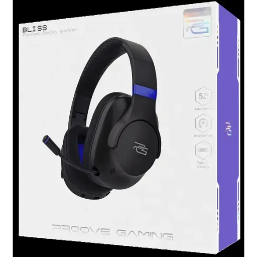 Наушники Proove Bluetooth Stereo Gaming Bliss black (GHBL00010001) RU - фото 2