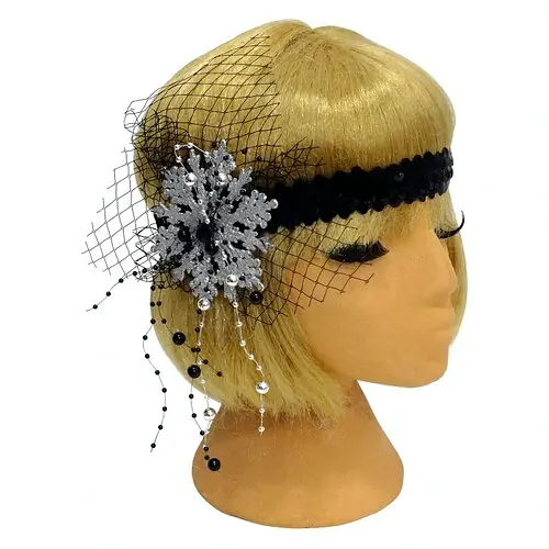 Резинка на голову Снежинка - фото 1