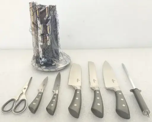 Набір ножів для кухні з підставкою Bohmann BH-5254 кухонні ножі з підставкою - фото 2