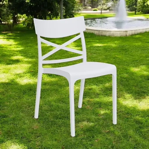 Стул садовый Bica Croix пластиковый белый - фото 7