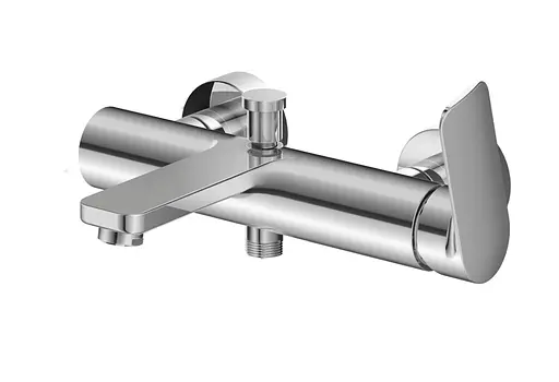 Змішувач для ванни Kohlman Texen chrome настінний KPL-QW110T Хром - фото 3