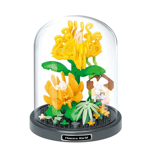 Конструктор Квіти в колбі, 16485, від 197 деталей, (В асортименті) - фото 3