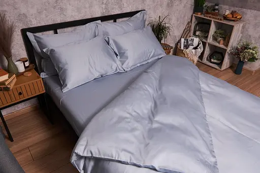 Комплект постільної білизни Moon&Star Satin Premium Skyline сімейний 2х160х220 см наволочки 2х70х70 см - фото 5