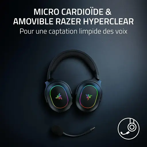 Гарнитура игровая Razer Barracuda X Chroma BT/WL RGB черная - фото 4