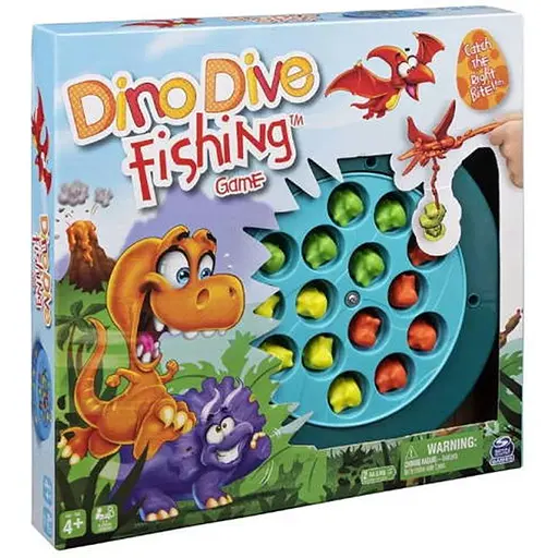 Настольная игра Spin Master Веселая рыбалка Динозаврики (Dino Dive Fiching Game) (англ.) (SM98269/6061077) - фото 1