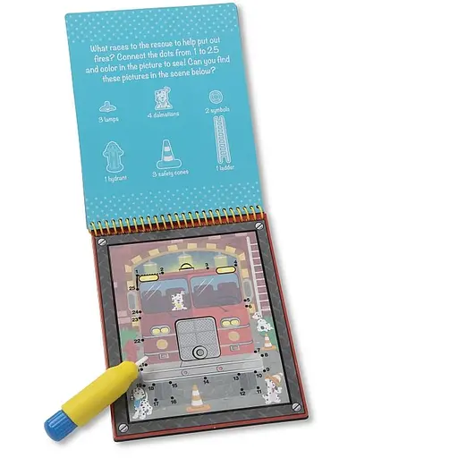 Розмальовка по крапкам Melissa & Doug Транспортні засоби водна чарівна (MD31951) - фото 4