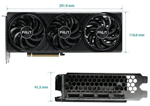 Видеокарта Palit RTX 5070 12GB Infinity 3 OC (NE75070S19K9-GB2050S) (GDDR7, 192 bit, PCI-E v5.0 x16) - фото 7