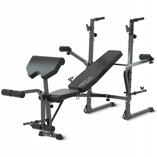 Скамья тренировочная для жима 4FIZJO Ultra с партой Скотта Black (P-5905973404228) - фото 1