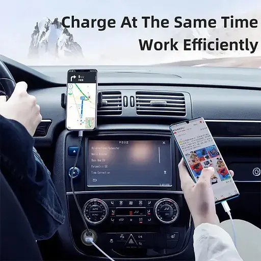 Автомобильный адаптер Essager Turbo для зарядки USB и Type-C 12W - фото 3