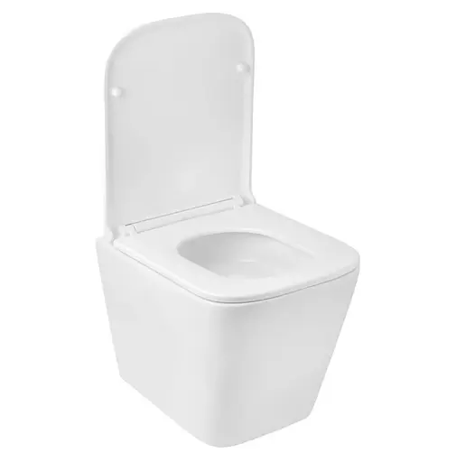 Унитаз подвесной безобедочный Kroner Eifel WHI493436 TORNADO с сиденьем (CV034923) - фото 2