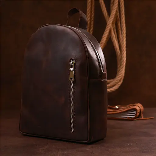 Кожаный женский рюкзак SHVIGEL 21х28х9 см sum0020118 - фото 6