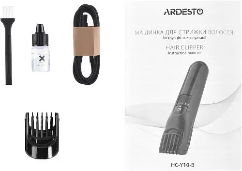 Машинка для стрижки Ardesto HC-Y10-B Black - фото 5