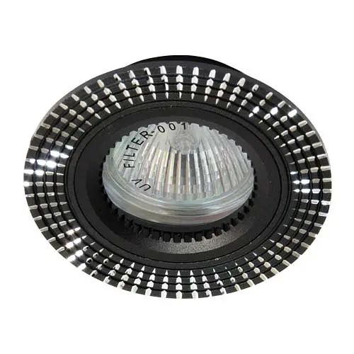 Вбудований світильник Feron GS-M369 під лампу чорний - фото 1