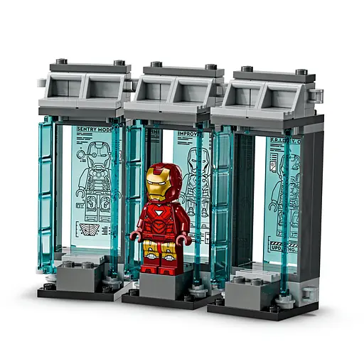 Конструктор LEGO Marvel Super Heroes Лаборатория Железного Человека зал доспехов 384 детали (76315) - фото 11